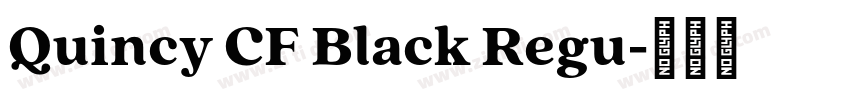 Quincy CF Black Regu字体转换